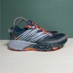Size 9.5 US D- Hoka One One W Speedgoat 4 Wide Blue - 1106529-MBHH rRunnung Shoe